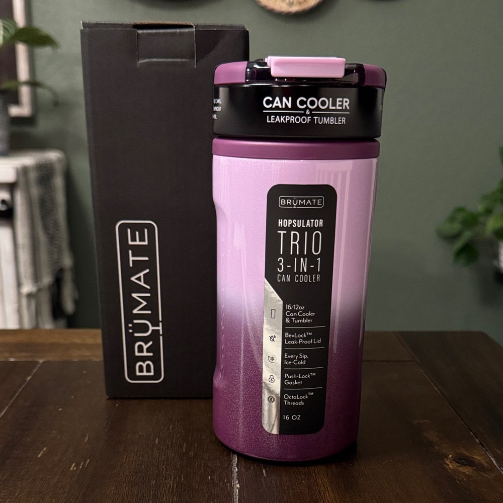 BruMate Hopsulator Trio Violet Crush 12/16oz Standard Cans! New Limited Edition!